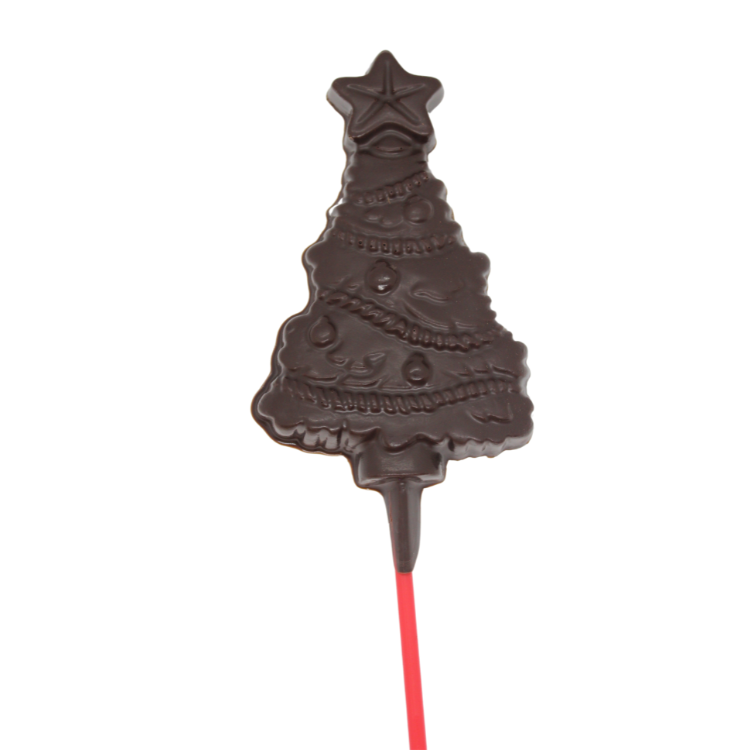 Dark Christmas Tree Lollipop